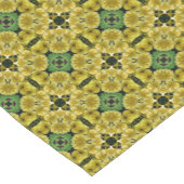 万華鏡のように千変万化するパターンアートプリムローズフラワーズ自然 ショートテーブルランナー (コーナー)