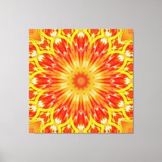 万華鏡のように千変万化するパターンアート29 キャンバスプリント (正面)