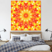 万華鏡のように千変万化するパターンアート29 キャンバスプリント (インサイチュ (寝室))