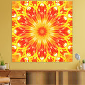 万華鏡のように千変万化するパターンアート29 キャンバスプリント (インサイチュ (リビング))