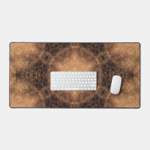 万華鏡のように千変万化するパターンオレンジミストブラックバックグラウンド