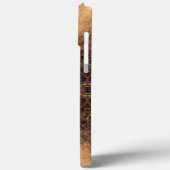 万華鏡のように千変万化するパターンオレンジミストブラックバックグラウンド Case-Mate iPhoneケース (裏面 / 左)