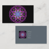 万華鏡のように千変万化するパターンカスタムマンダラアート1 名刺 (正面/裏面)