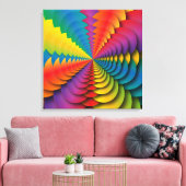 万華鏡のように千変万化するパターンキャンバス キャンバスプリント (インサイチュ (リビング))