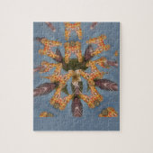 万華鏡のように千変万化するパターンキリン・マンダラ:抽象芸術・サファリ・アート ジグソーパズル (縦)