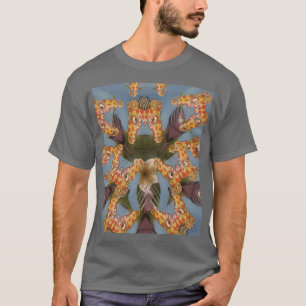 万華鏡のように千変万化するパターンキリン・マンダラ:抽象芸術・サファリ・アート Tシャツ