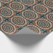 万華鏡のように千変万化するパターンキルトパターン ラッピングペーパー (角)