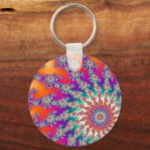 万華鏡のように千変万化するパターンキーホルダー キーホルダー (正面)