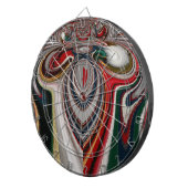 万華鏡のように千変万化するパターンクリスマス:フェスティバルホームデコールセット ダーツボード (正面右)