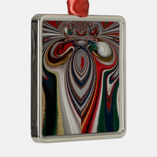 万華鏡のように千変万化するパターンクリスマス:フェスティバルホームデコールセット メタルオーナメント (右)