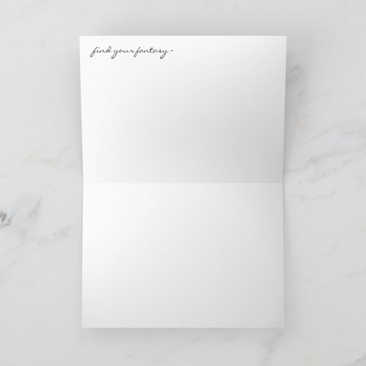 万華鏡のように千変万化するパターングリーティングカード – 抽象デザイン カード (内部)