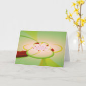 万華鏡のように千変万化するパターングリーティングカード – 抽象デザイン カード (黄色い花)