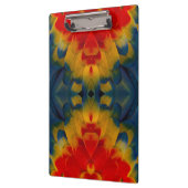 万華鏡のように千変万化するパターンスカーレットマコーデザイン クリップボード (左)