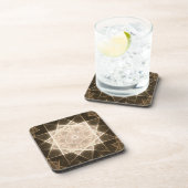 万華鏡のように千変万化するパターンスターと金ゴールド コースター (右側)