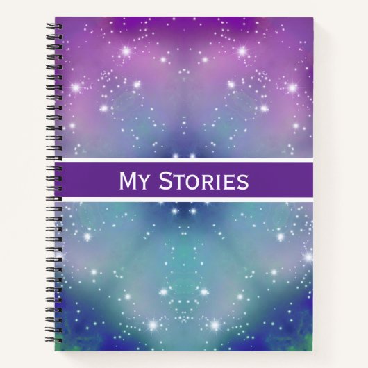 万華鏡のように千変万化するパターンストーリースパイラルノートブック ノートブック (正面)