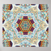 万華鏡のように千変万化するパターンセラミック：抽象芸術面のテクスチャ ポスター (正面)