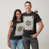 万華鏡のように千変万化するパターンセラミック:抽象芸術面のテクスチャ Tシャツ (ユニセックス)