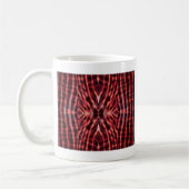 万華鏡のように千変万化するパターンゼブラの皮膚パターン コーヒーマグカップ (左)