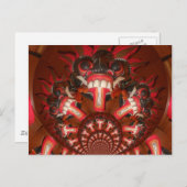 万華鏡のように千変万化するパターンタングアートプリントカスタマイズ製品 ポストカード (正面/裏面)