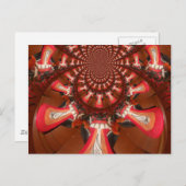 万華鏡のように千変万化するパターンタングアートプリントカスタマイズ製品 ポストカード (正面/裏面)