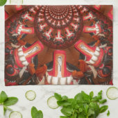 万華鏡のように千変万化するパターンタングアートプリント/グラフィック キッチンタオル (折り畳み)