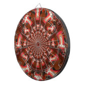 万華鏡のように千変万化するパターンタングアートプリント/グラフィック ダーツボード (正面右)