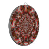 万華鏡のように千変万化するパターンタングアートプリント/グラフィック ダーツボード (正面左)