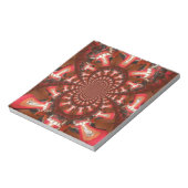 万華鏡のように千変万化するパターンタングアートプリント/グラフィック ノートパッド (回転)