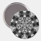 万華鏡のように千変万化するパターンダークグレースター… マグネット (正面/裏面)