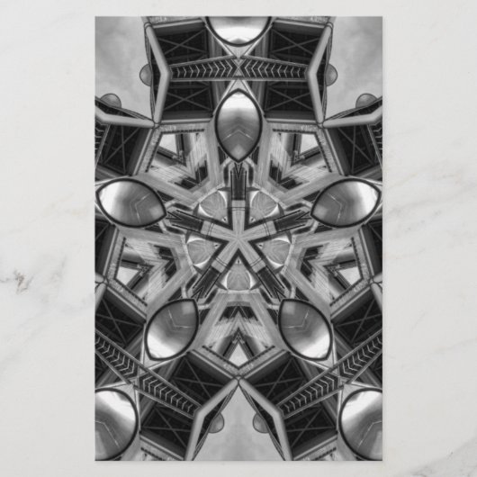 万華鏡のように千変万化するパターンダークグレースター… 便箋 (正面)