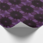 万華鏡のように千変万化するパターンデザインシックエレガントシャイニーパープル ラッピングペーパー (角)