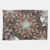 万華鏡のように千変万化するパターンデザインスターオブパームツリートランク キッチンタオル (横)