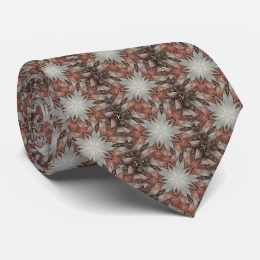 万華鏡のように千変万化するパターンデザインスターオブパームツリートランク ネクタイ (ロール)