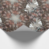 万華鏡のように千変万化するパターンデザインスターオブパームツリートランク ラッピングペーパー (角)