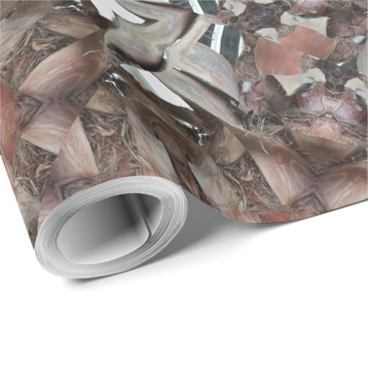 万華鏡のように千変万化するパターンデザインスターオブパームツリートランク ラッピングペーパー (ロールコーナー)