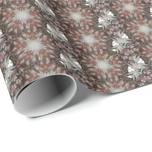 万華鏡のように千変万化するパターンデザインスターオブパームツリートランク ラッピングペーパー (ロールコーナー)