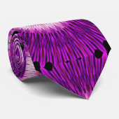 万華鏡のように千変万化するパターンデザインパープルピンクアート ネクタイ (ロール)