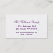 万華鏡のように千変万化するパターンデザインブラックグレーブルーホワイトアート 名刺 (裏面)