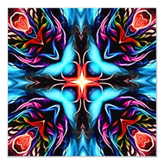 万華鏡のように千変万化するパターンデザイン フォトプリント            (正面)