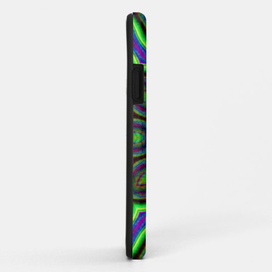 万華鏡のように千変万化するパターンデジタルアートパターン6 Case-Mate iPhoneケース (裏面/右)