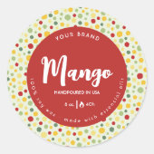 万華鏡のように千変万化するパターンドット抽象芸術円キャンドルラベル ラウンドシール (正面)