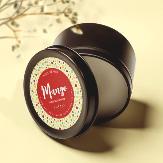 万華鏡のように千変万化するパターンドット抽象芸術円キャンドルラベル ラウンドシール