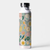 万華鏡のように千変万化するパターンドパーソナライズされたーム ウォーターボトル (左面)