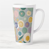 万華鏡のように千変万化するパターンドパーソナライズされたーム カフェラテマグ (右)