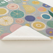 万華鏡のように千変万化するパターンドパーソナライズされたーム シェルパブランケット (3/4)