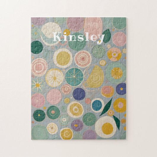 万華鏡のように千変万化するパターンドパーソナライズされたーム ジグソーパズル (縦)