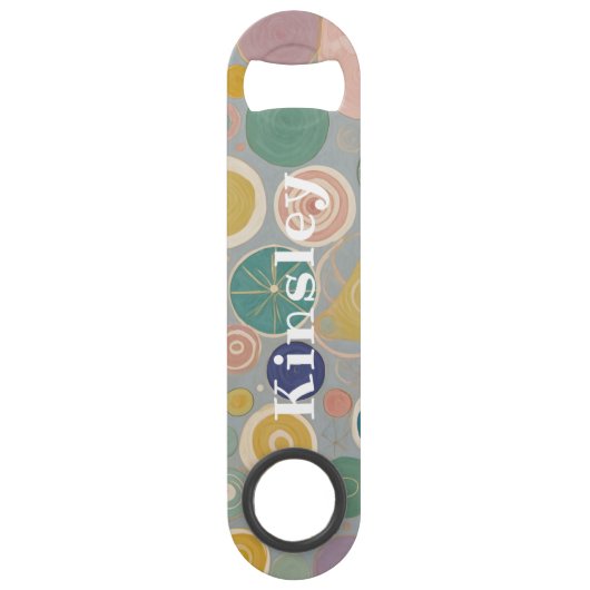 万華鏡のように千変万化するパターンドパーソナライズされたーム スピード栓抜き (正面)