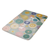 万華鏡のように千変万化するパターンドパーソナライズされたーム バスマット (アングル)