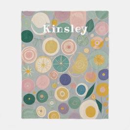 万華鏡のように千変万化するパターンドパーソナライズされたーム フリースブランケット