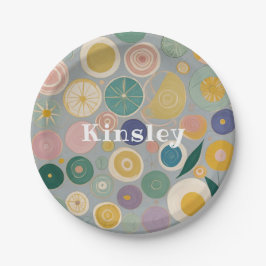 万華鏡のように千変万化するパターンドパーソナライズされたーム ペーパープレート